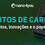 Banner institucional sobre créditos de carbono com o logotipo da nano4you.