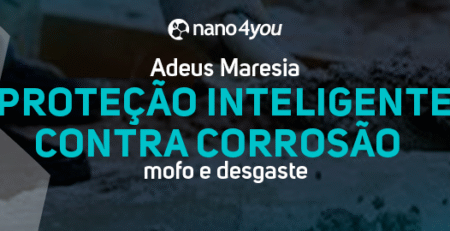 Superfície metálica sendo protegida contra corrosão e maresia com tecnologia nano4you.