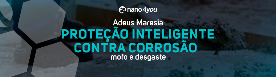 Superfície metálica sendo protegida contra corrosão e maresia com tecnologia nano4you.