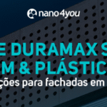 Banner da nano4you com o tema “BIO7 e Duramax Shine – ACM & Plásticos: soluções para fachadas em ACM”.