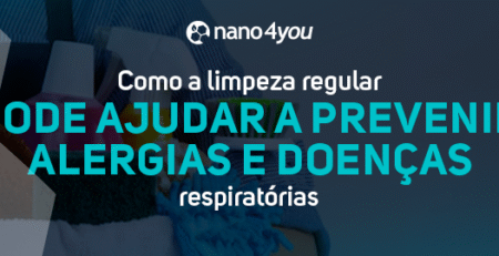Produtos de limpeza e itens domésticos representando a importância da limpeza regular para prevenir alergias e doenças respiratórias.