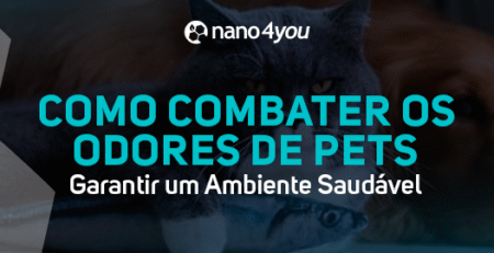 Cão e gato deitados, ilustrando a solução sustentável da nano4you para eliminar odores de pets e garantir ambientes saudáveis.