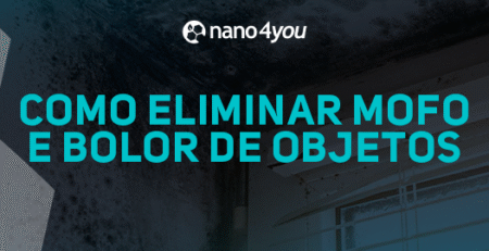 Parede com manchas de mofo em ambiente úmido, mostrando solução nano4you para eliminar mofo e bolor de forma eficaz e sustentável.