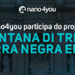 Banner institucional da nano4you anuncia a participação da empresa no projeto Fontana di Trevi, localizado em Serra Negra, São Paulo.