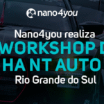Banner institucional da nano4you divulga o 1º workshop da linha nt auto realizado no Rio Grande do Sul.