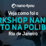 Banner institucional da nano4you anuncia o 2º Workshop Nano4you Auto realizado na Polibox, no Rio de Janeiro.