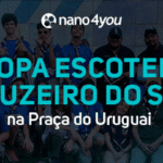 Tropa Escoteira Cruzeiro do Sul revitaliza mural na Praça do Uruguai com apoio da nano4you