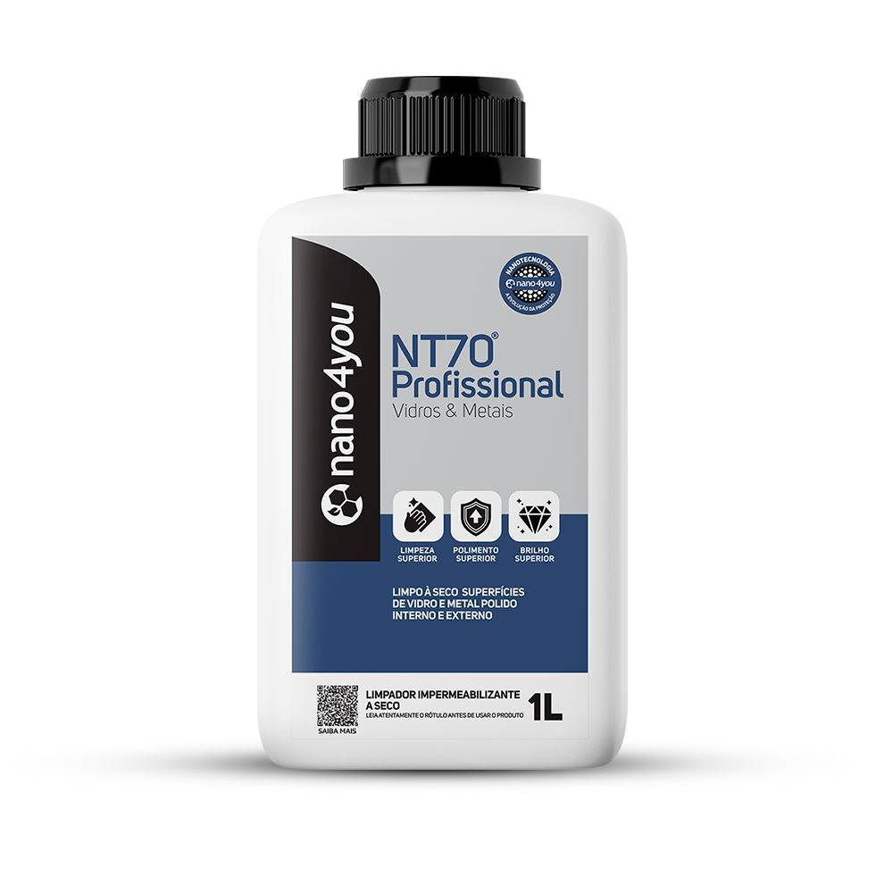 NT70 Profissional Limpador a Seco para Vidros e Metais - Nano4You